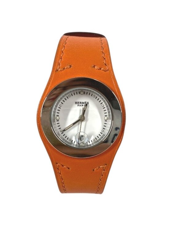 Hermes Watch Ahne Leather Orange main image 9